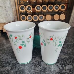 Pfaltzgraff Winterberry Travel Mugs NWOB